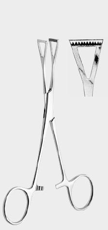 Кровоспинний затискач КОЛЛІН (COLLIN), кінчики трикутної форми